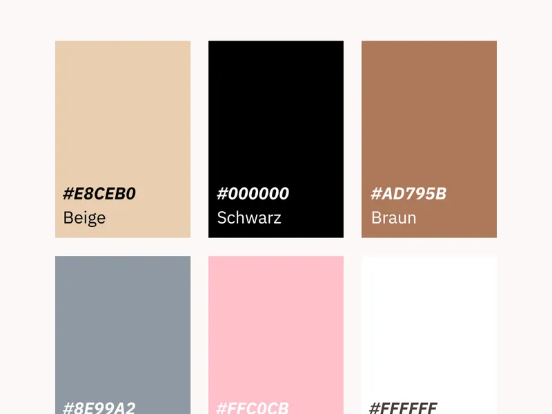 Eine Auswahl an neutralen Farben